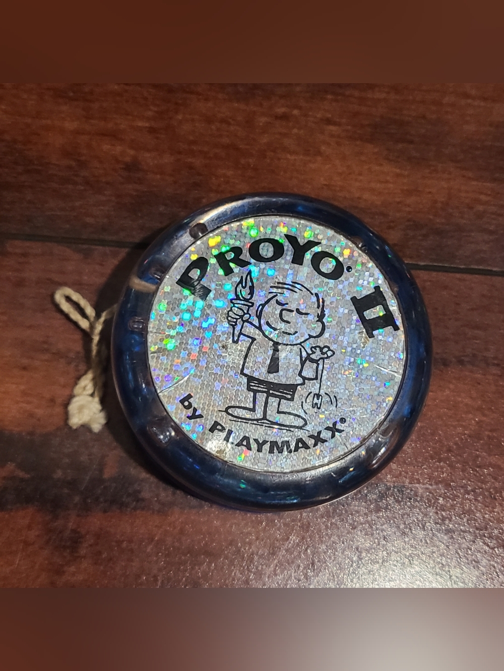 Vintage ProYo II Yo-yo Glitter Logo Playmaxx Blue/clear